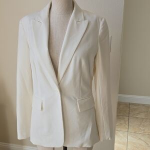 New York & Company Cream Blazer